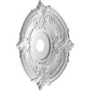 Ekena Millwork Attica PVC Ceiling Medallion (Fits Canopies up to 7 3/4"), 22"OD x 3 1/2"ID x 1"P CMP22ATGHC